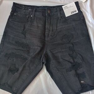Aeropostale black jean shorts brand new with tags